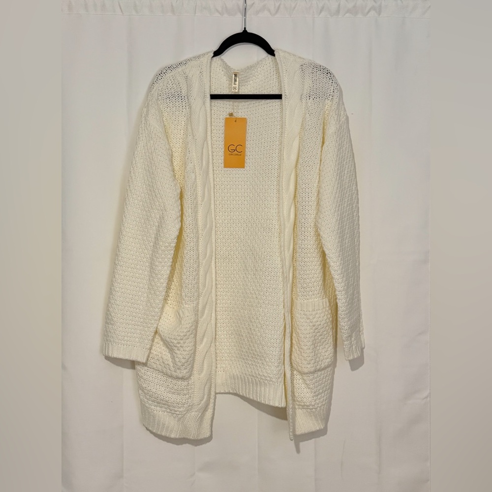 GRECEERELLE Chunky Knit Women’s Cardigan  (NWT)